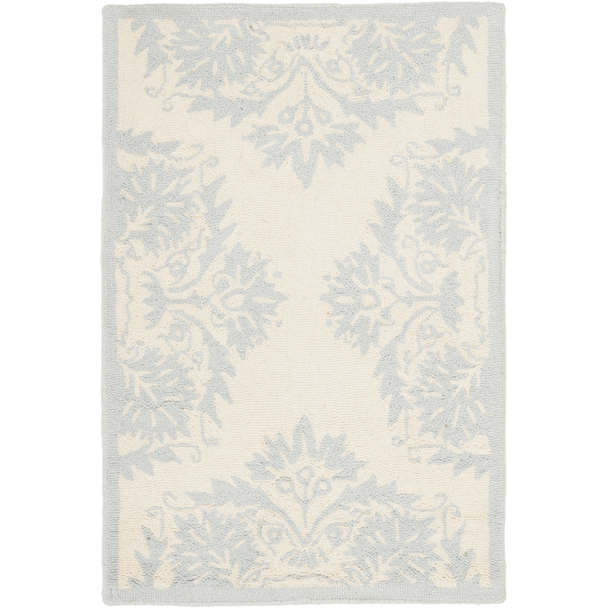 SAFAVIEH Chelsea HK359A Hand-hooked Ivory / Blue Rug - 2' 6 X 4'