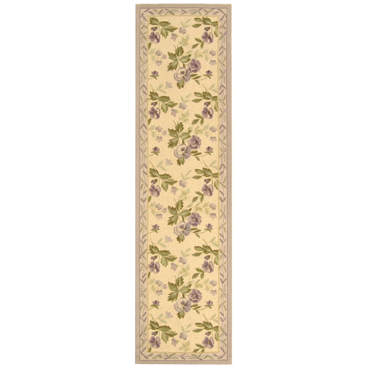SAFAVIEH Chelsea Collection HK54A Hand-hooked Ivory Rug - 8' 9 X 11' 9