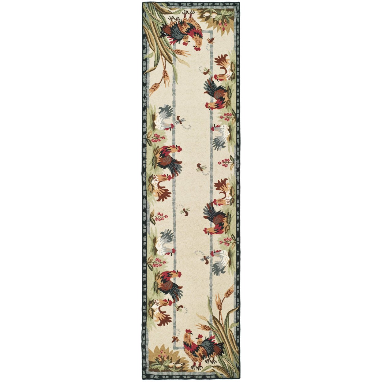 SAFAVIEH Chelsea Collection HK56A Hand-hooked Ivory Rug - 1' 8 X 2' 6