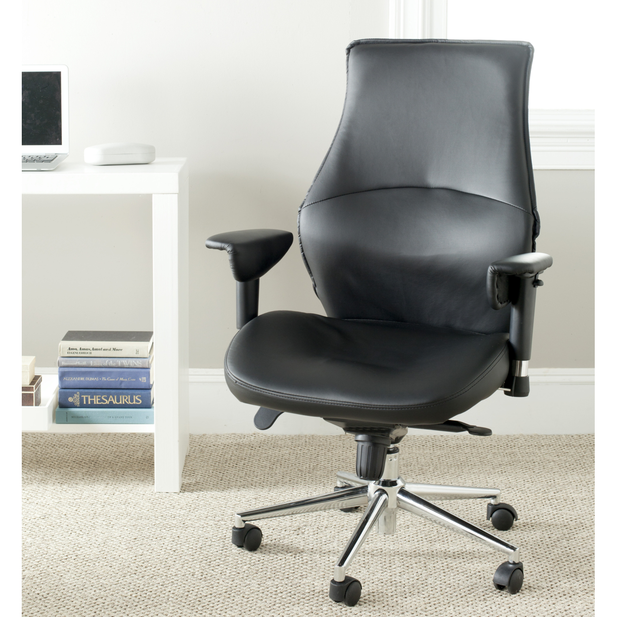 SAFAVIEH Irving Desk Chair Black