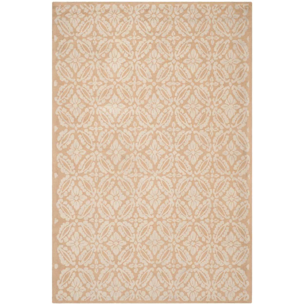 SAFAVIEH Chelsea Collection HK723C Hand-hooked Blush Rug - 6' X 9'