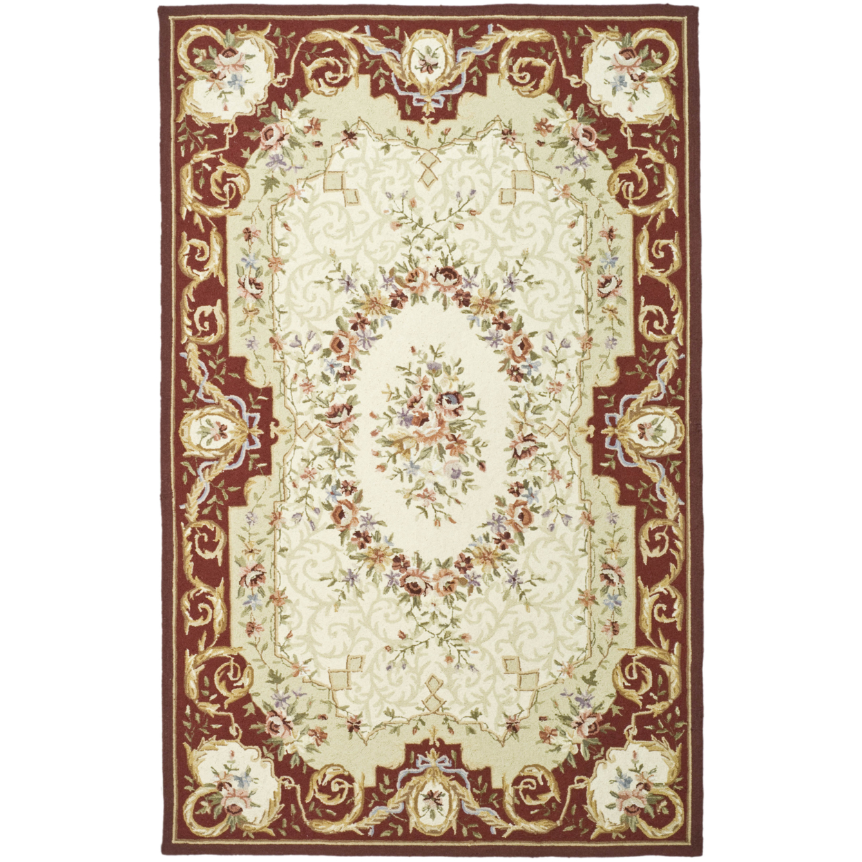 SAFAVIEH Chelsea Collection HK725A Hand-hooked Multi Rug - 5' 3 X 8' 3