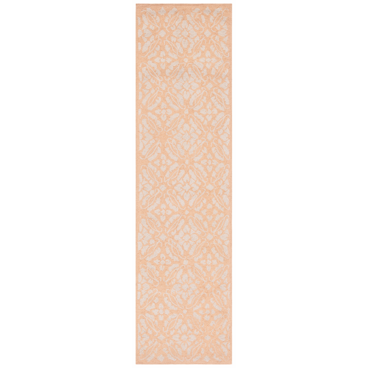 SAFAVIEH Chelsea Collection HK723C Hand-hooked Blush Rug - 2' 6 X 12'