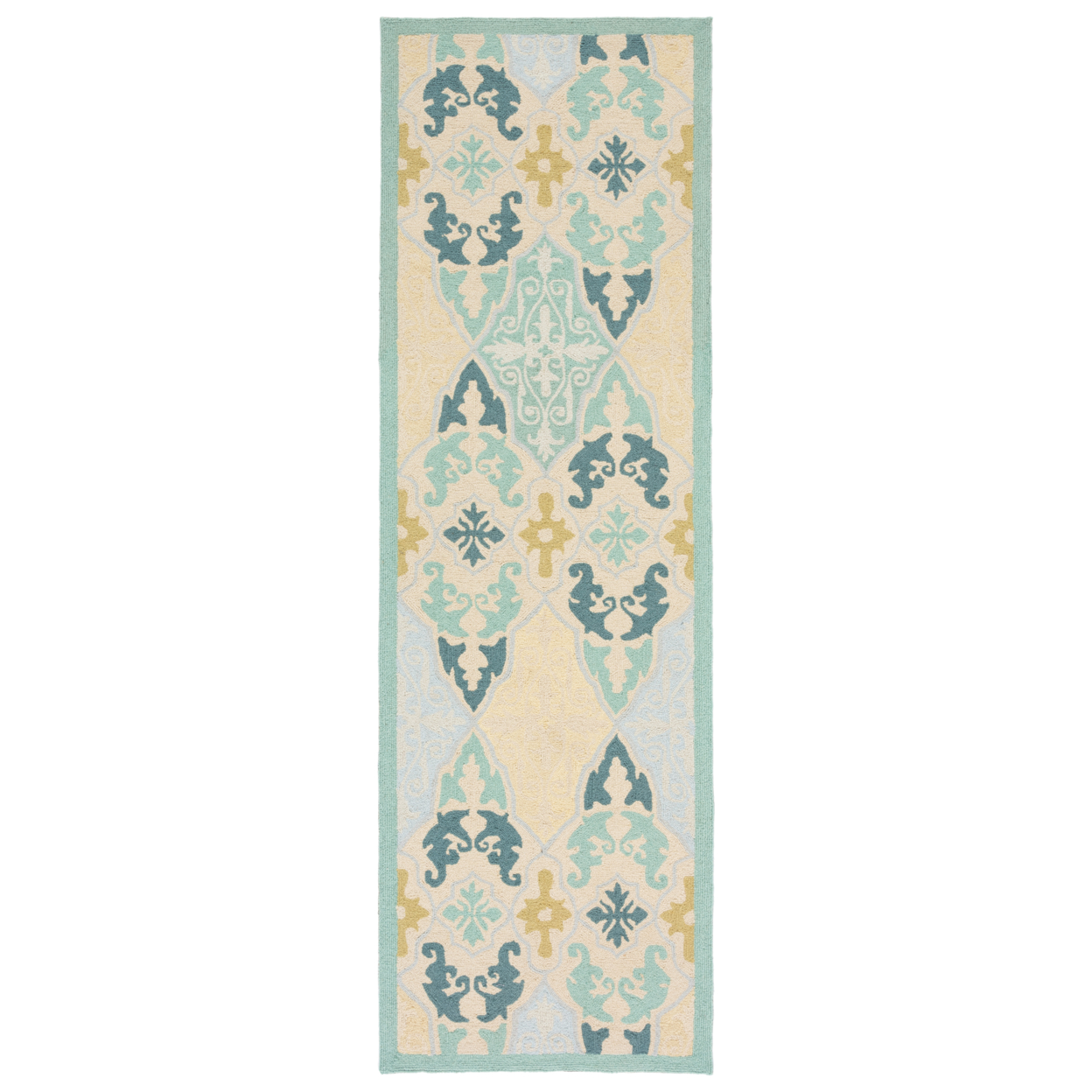 SAFAVIEH Chelsea Collection HK725A Hand-hooked Multi Rug - 2' 6 X 8'