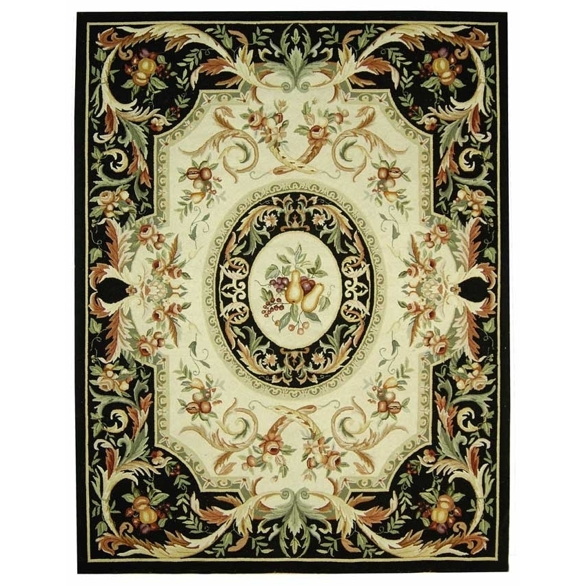 SAFAVIEH Chelsea Collection HK80A Hand-hooked Black Rug - 1' 8 X 2' 6