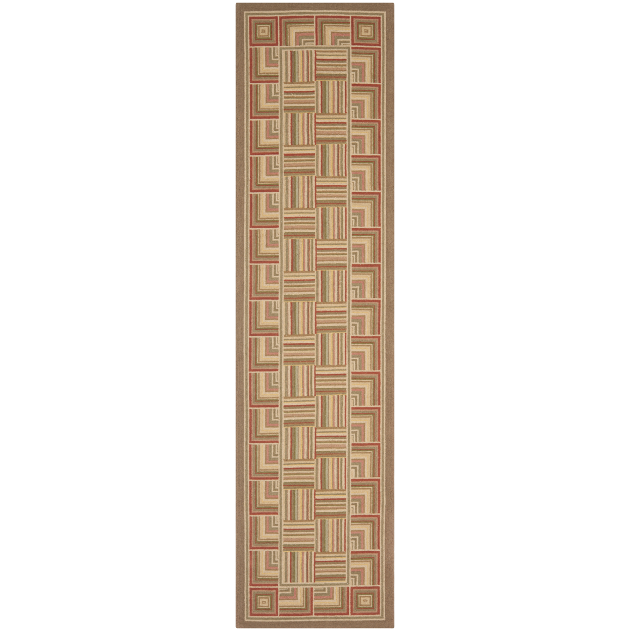 SAFAVIEH Chelsea Collection HK8A Hand-hooked Beige Rug - 2' 6 X 6'