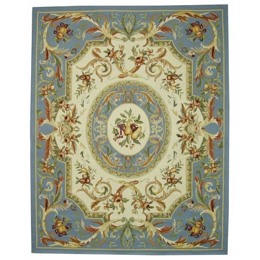 SAFAVIEH Chelsea Collection HK80B Hand-hooked Blue Rug - 8' 9 X 11' 9