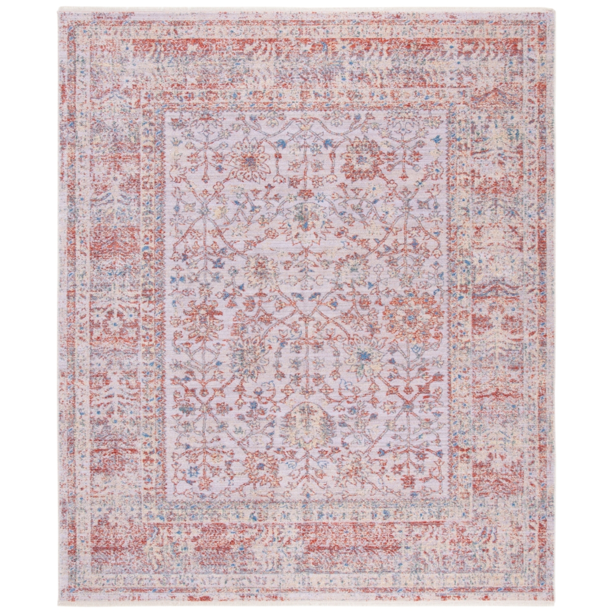 SAFAVIEH Hellenic Collection HLC416A Ivory / Rust Rug - 8' X 10'