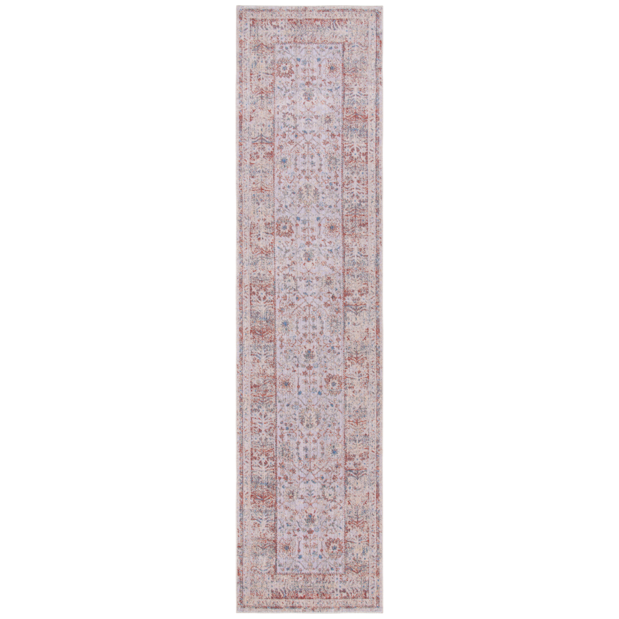 SAFAVIEH Hellenic Collection HLC416A Ivory / Rust Rug - 3' X 13'