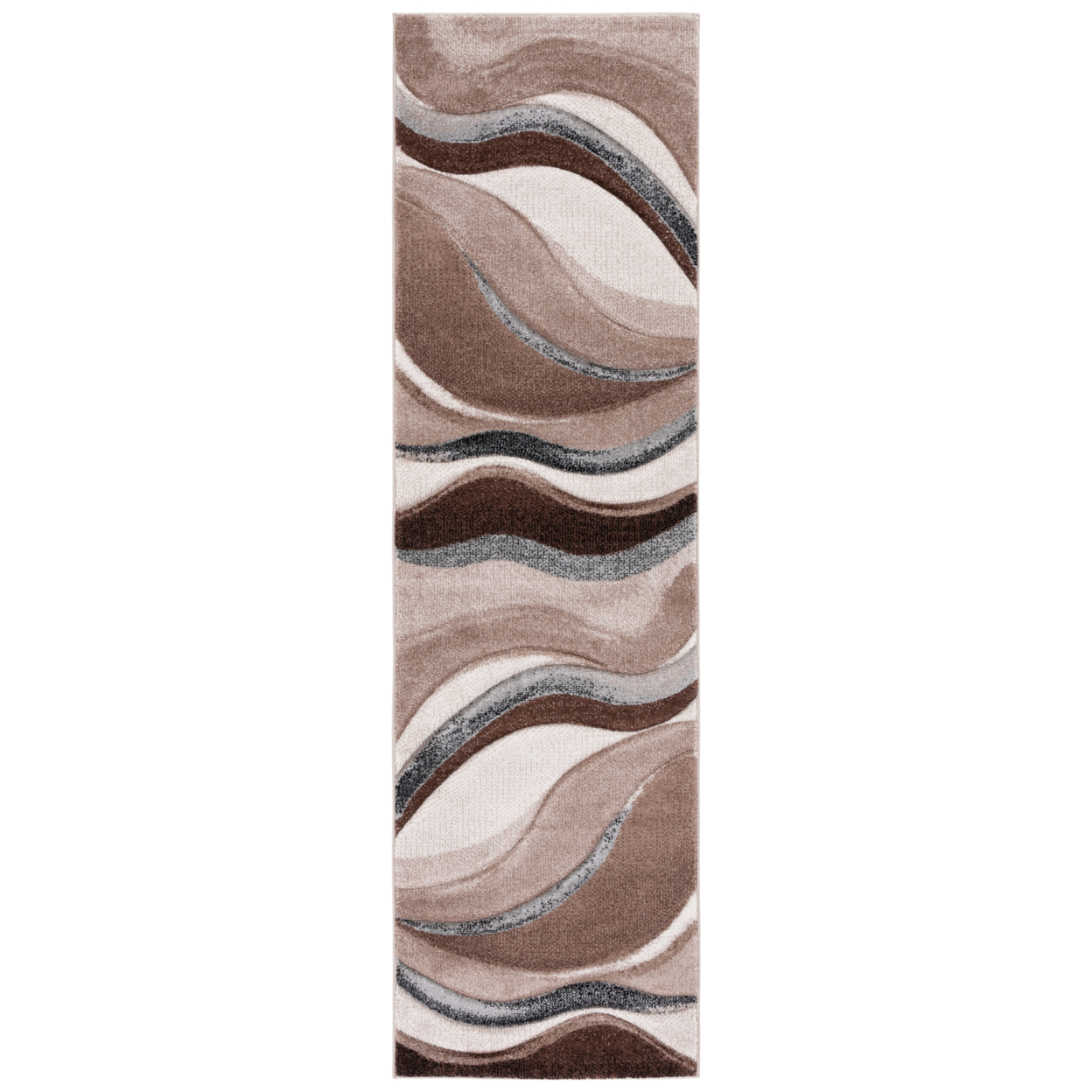 SAFAVIEH Hollywood Collection HLW718P Brown/Ivory Rug - 8' X 10'
