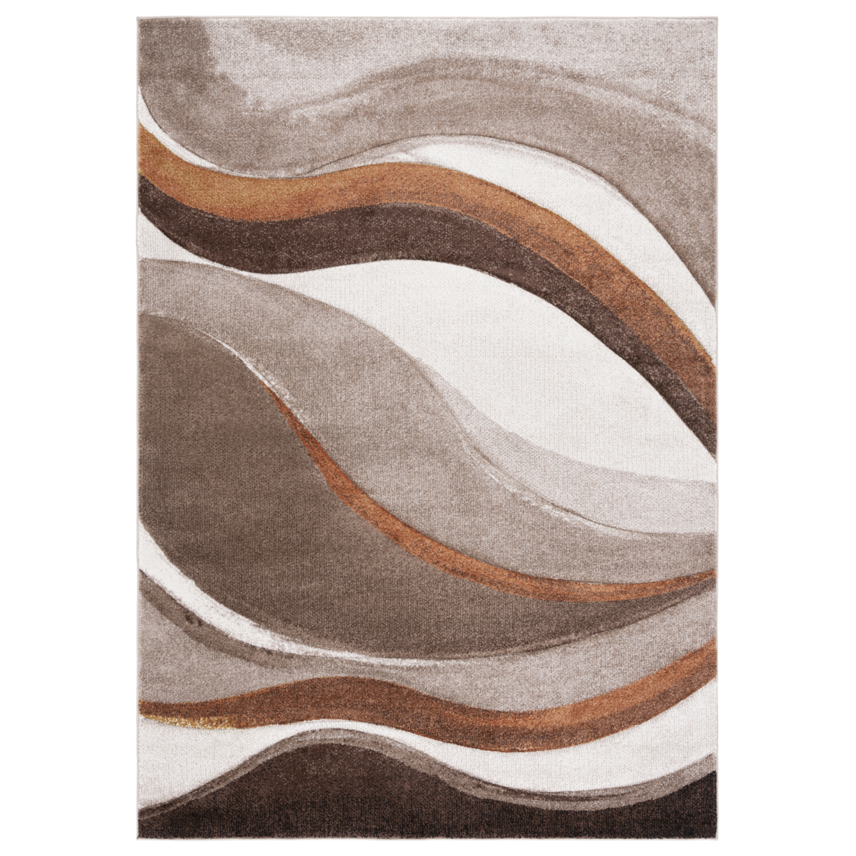 SAFAVIEH Hollywood Collection HLW766B Beige/Brown Rug - 8' X 10'