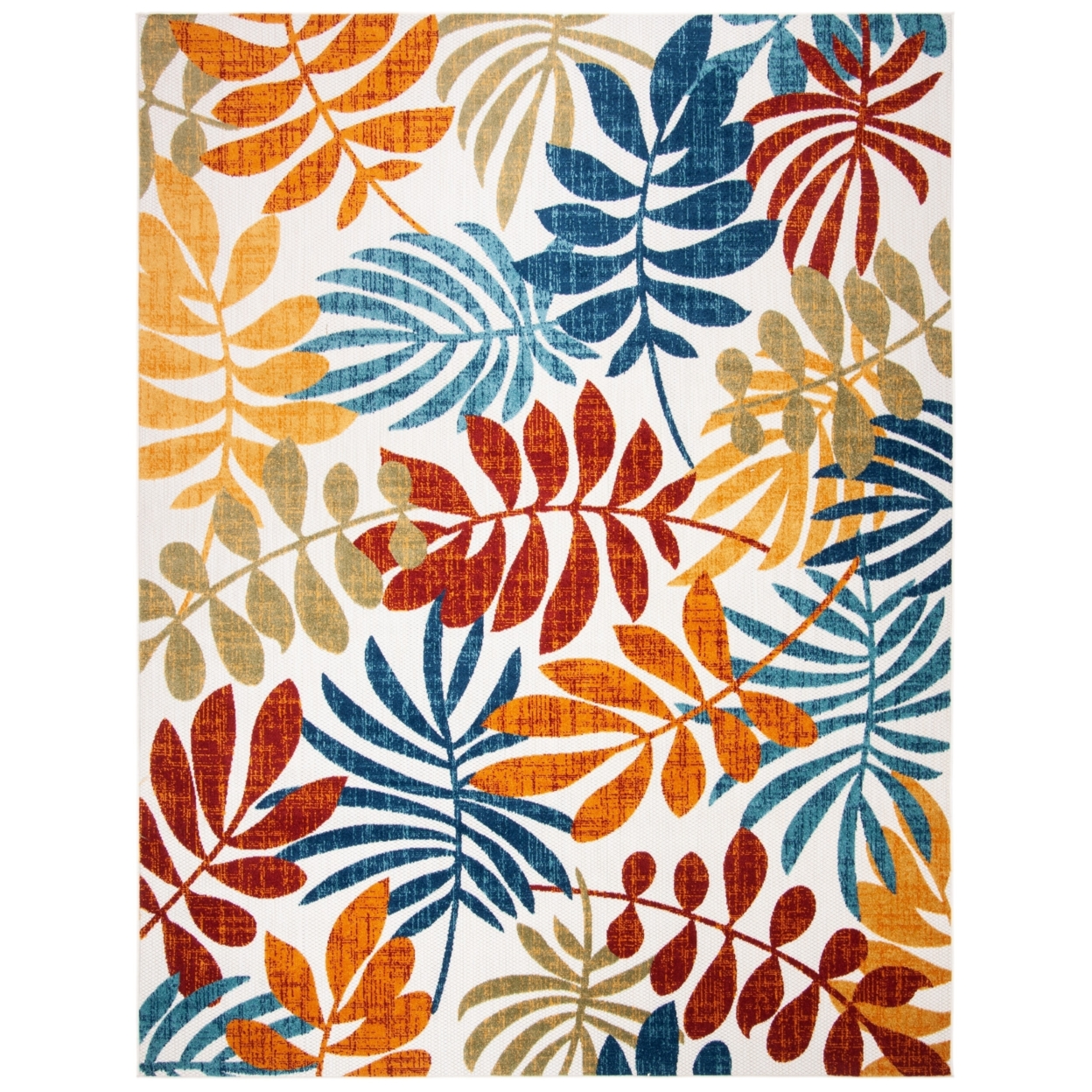 SAFAVIEH Outdoor CBN814A Cabana Collection Creme / Red Rug - 8' X 10'
