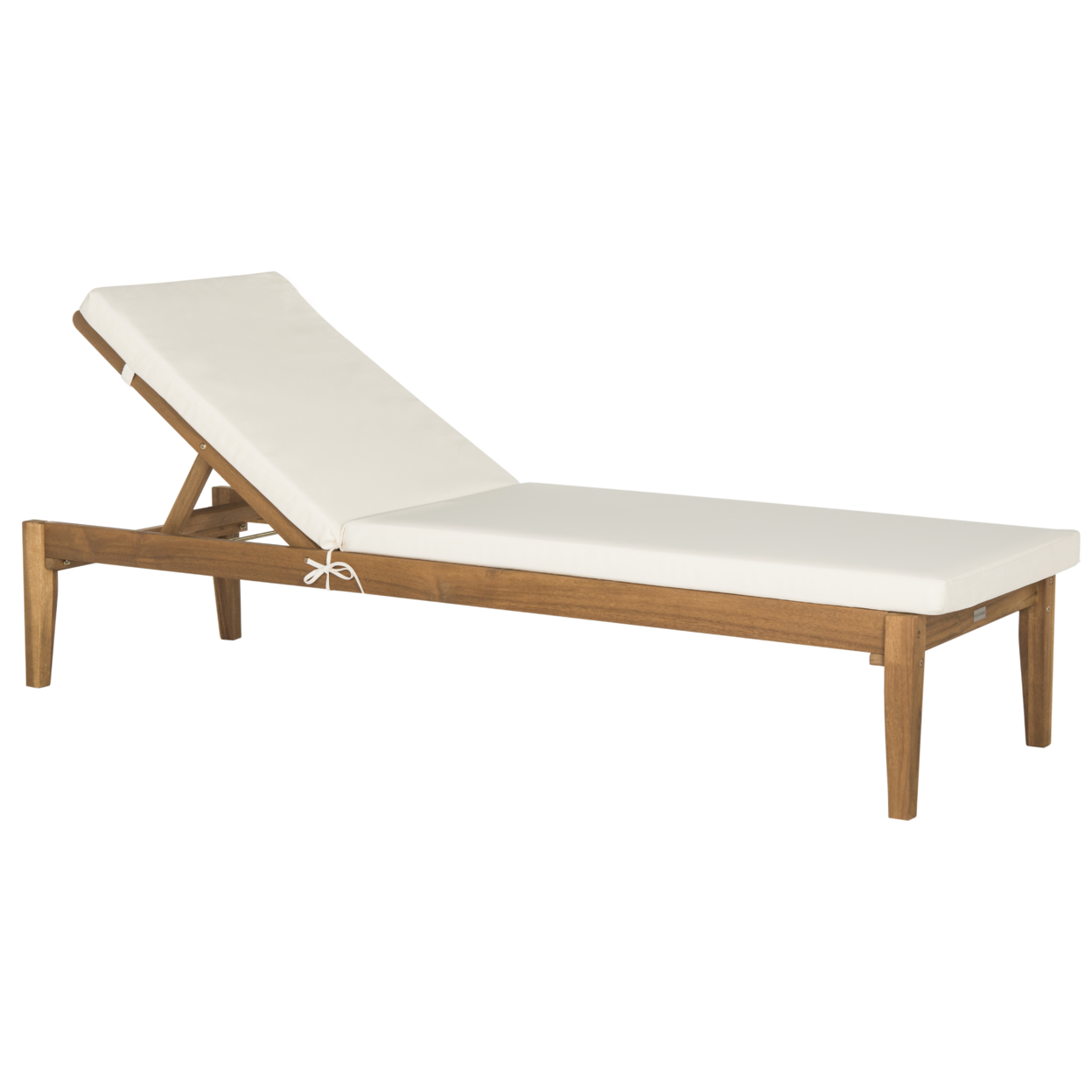 SAFAVIEH Outdoor Collection Arcata Chaise Sunlounger Natural/Beige