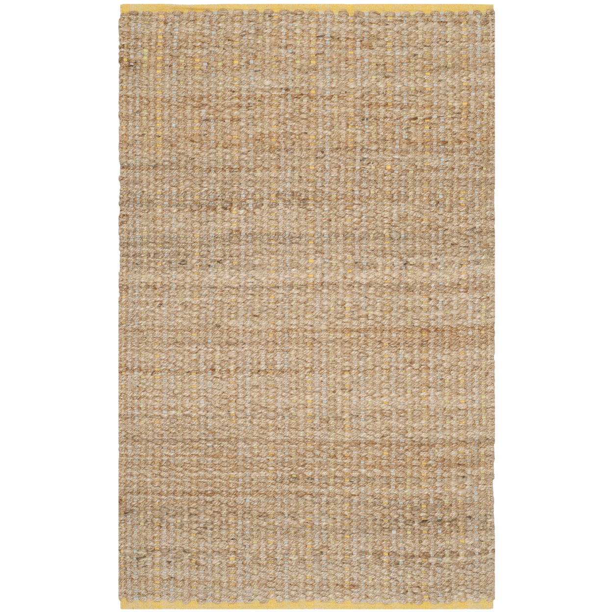 SAFAVIEH Cape Cod Collection CAP811A Handwoven Yellow Rug - 4' X 6'
