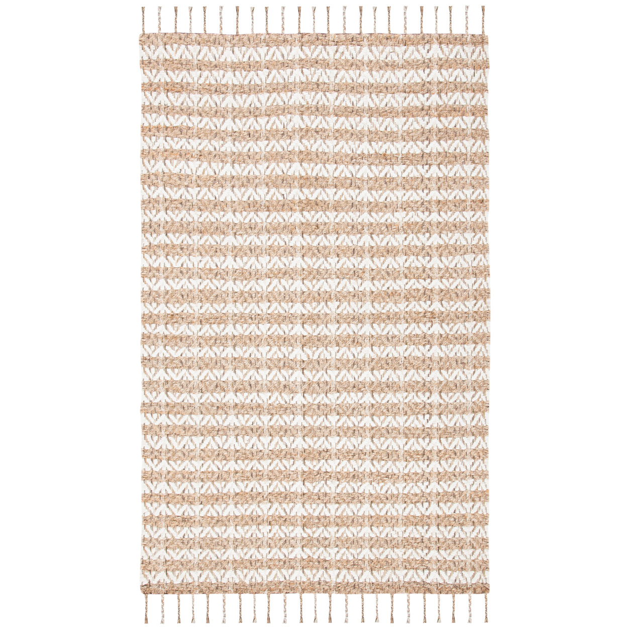 SAFAVIEH Cape Cod CAP844A Handwoven Ivory / Natural Rug - 6' Square
