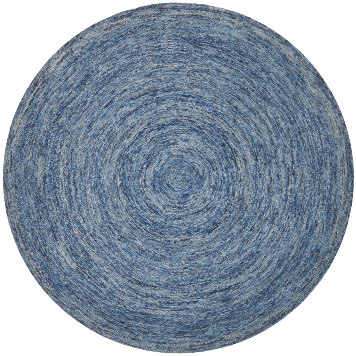 SAFAVIEH Ikat IKT633A Handmade Dark Blue / Multi Rug - 6' Round