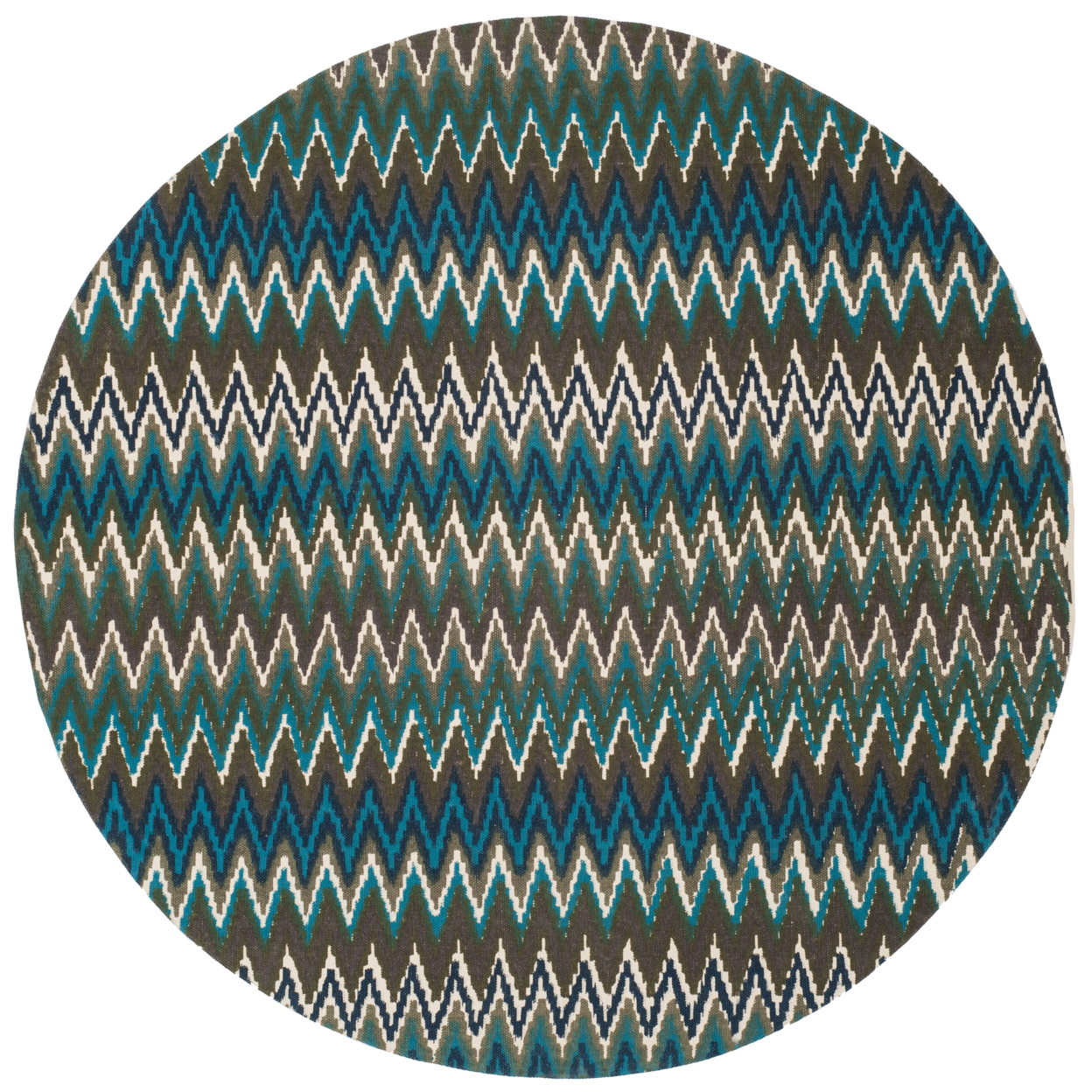 SAFAVIEH Cedar Brook CDR145C Handmade Teal / Blue Rug - 5' Round