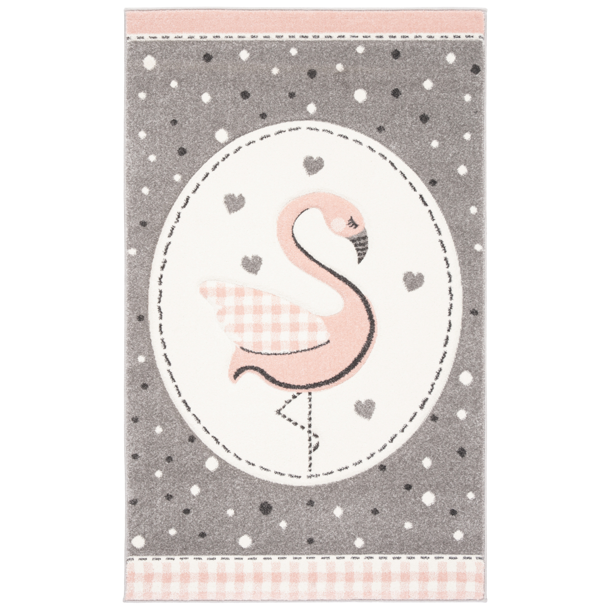 SAFAVIEH Carousel Kids Collection CRK154P Pink/Ivory Rug - 3'-3 X 5'-3