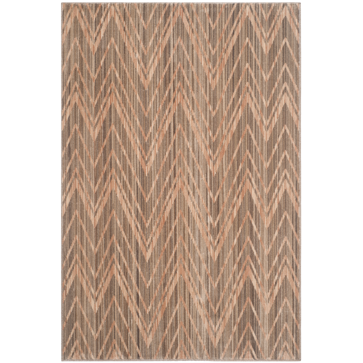 SAFAVIEH Infinity Collection INF588V Taupe / Beige Rug - 5' 1 X 7' 6