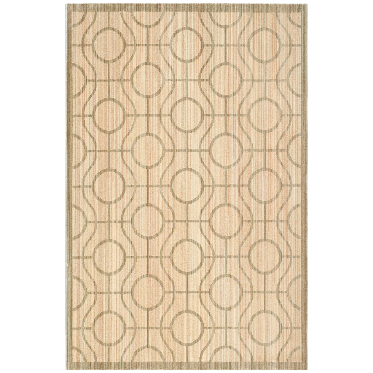 SAFAVIEH Infinity Collection INF590S Yellow / Green Rug - 5' 1 X 7' 6
