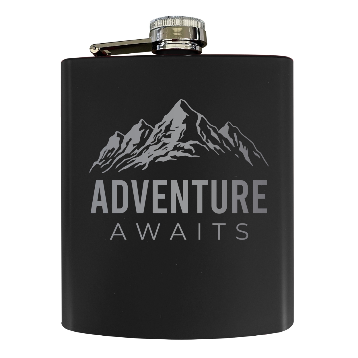 Adventure Awaits Stainless Steel Flask