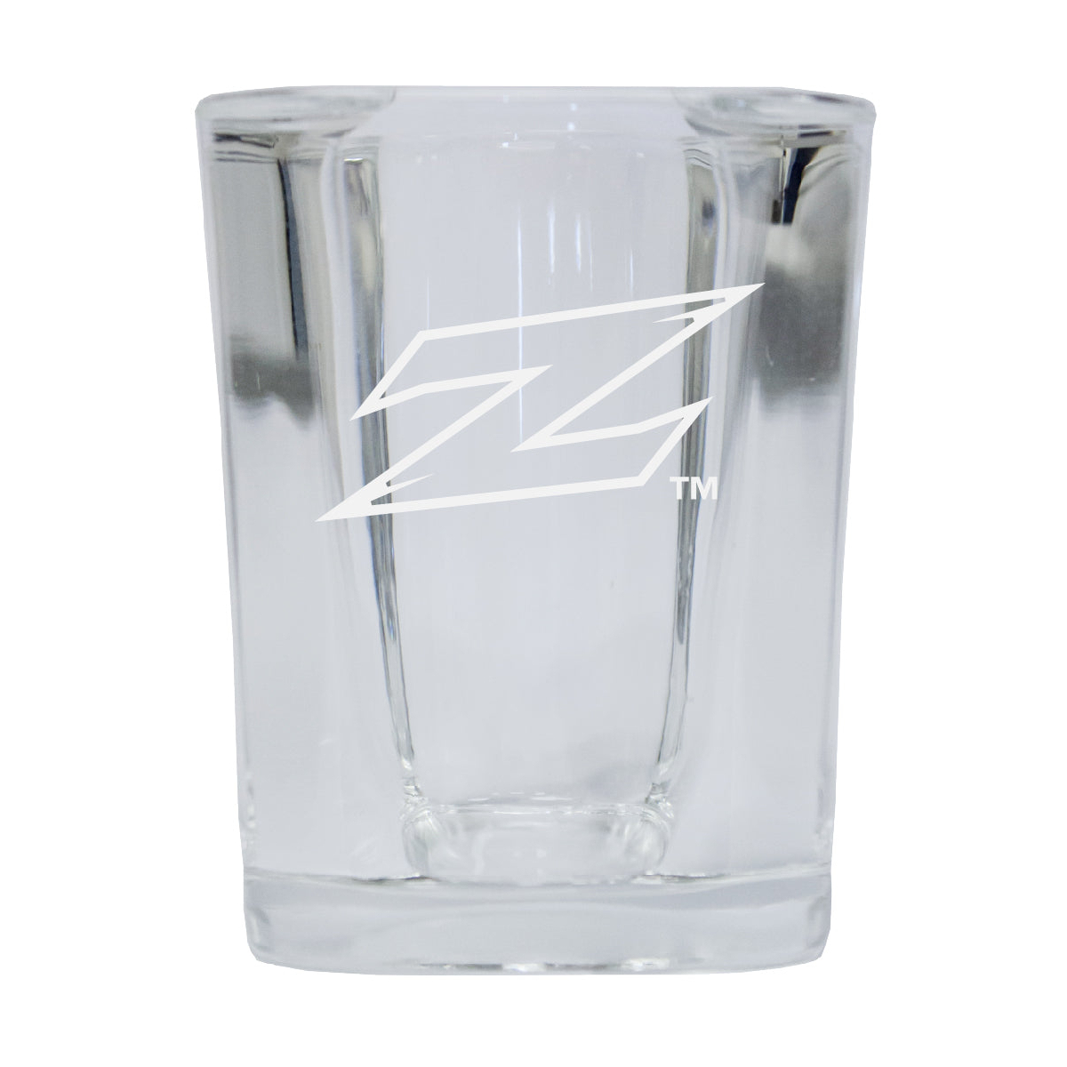 Akron Zips Etched Square Shot Glass