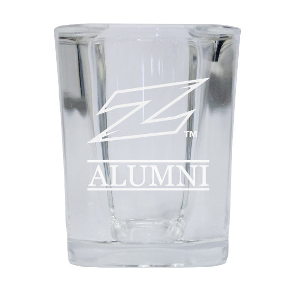 Akron Zips Alumni Etched Square Shot Glass