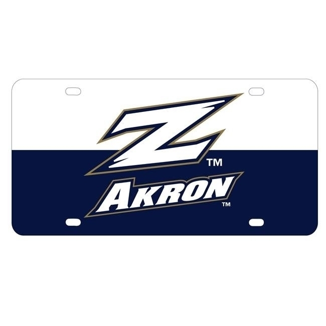 Akron Zips Metal License Plate Car Tag
