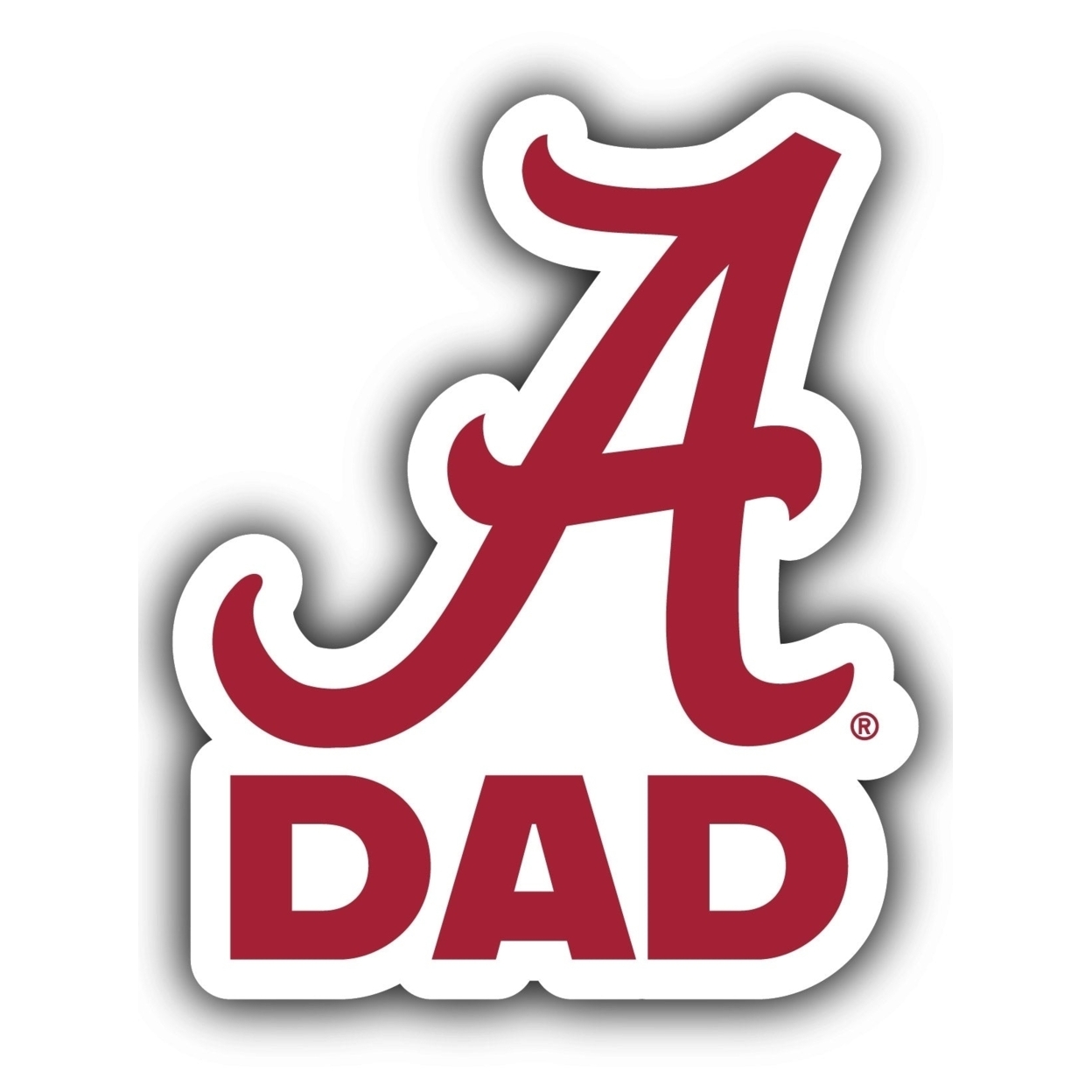 Alabama Crimson Tide 4-Inch Proud Dad Die Cut Decal