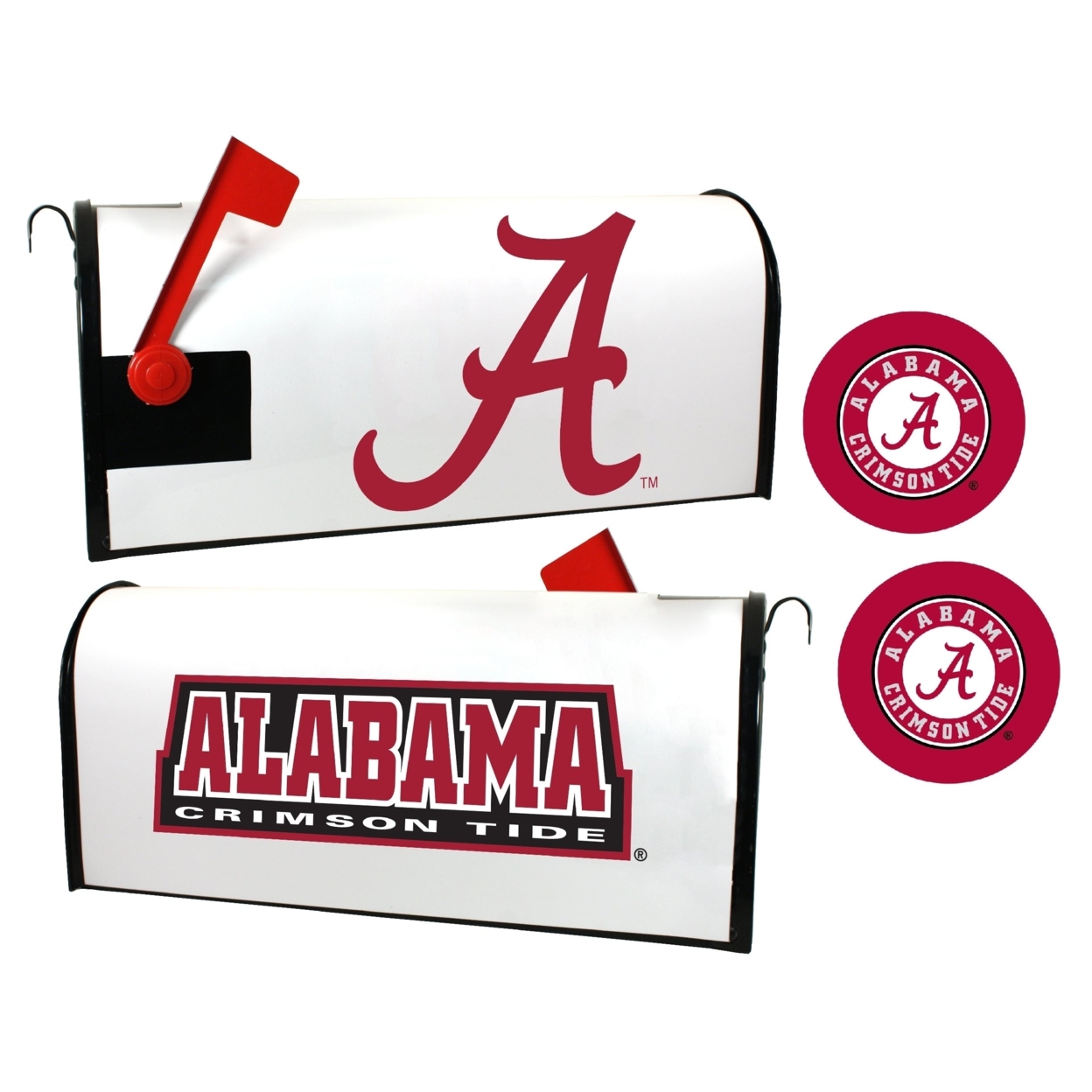 Alabama Crimson Tide Magnetic Mailbox Cover & Sticker Set