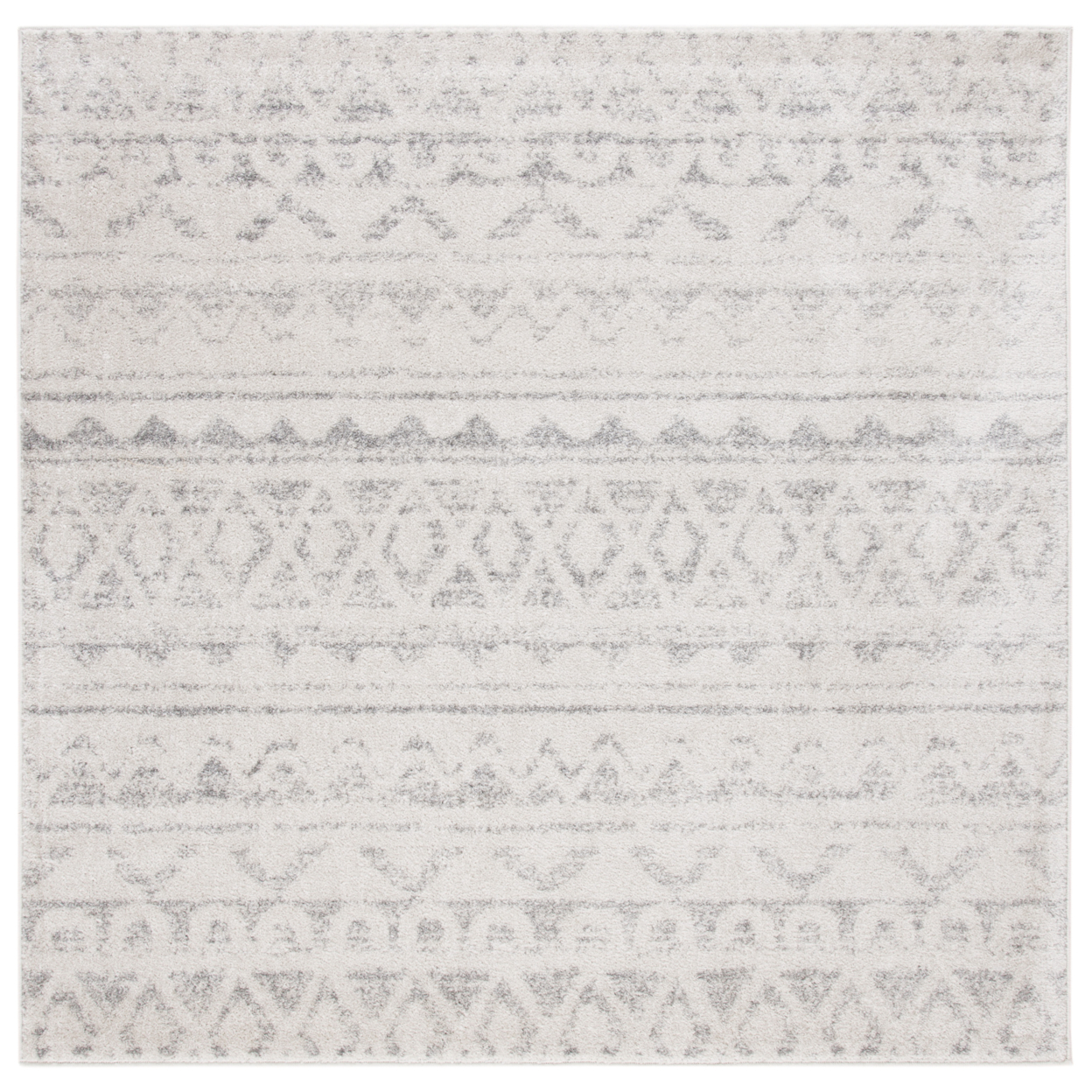 SAFAVIEH Adirondack Collection ADR119A Ivory / Silver Rug - 6' Square