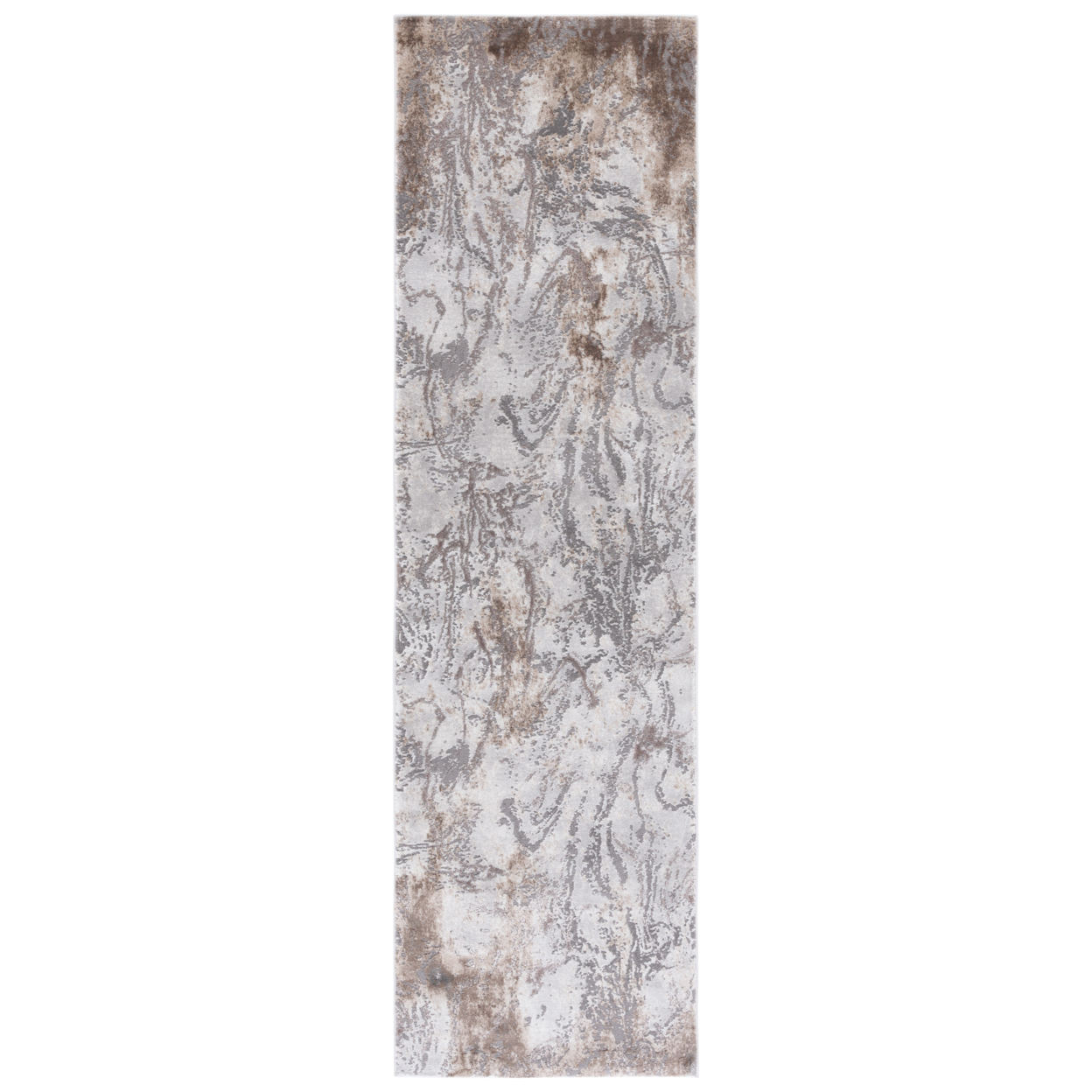SAFAVIEH Craft Collection CFT864H Grey / Taupe Rug - 2' 3 X 8'