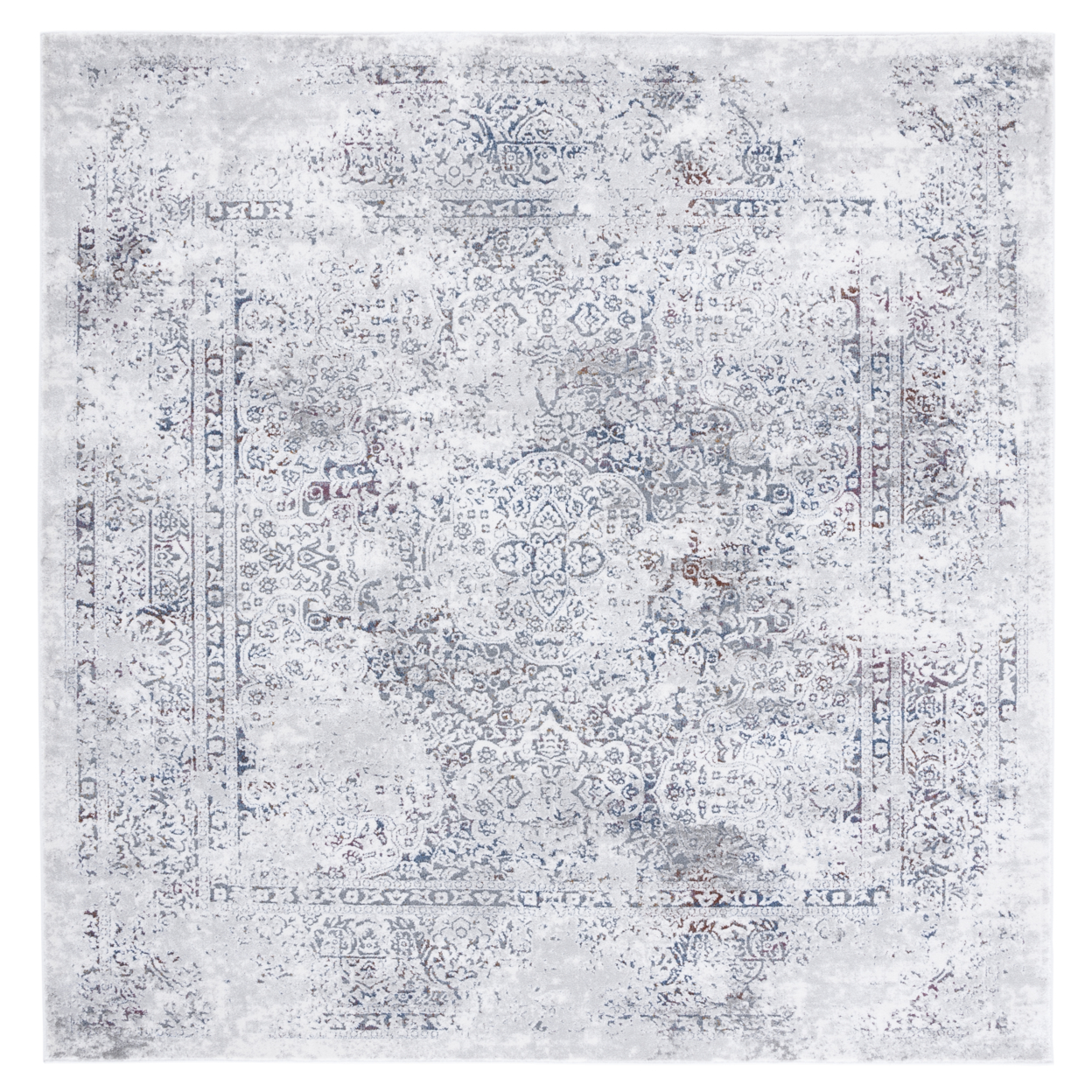 SAFAVIEH Craft Collection CFT955F Grey / Blue Rug - 6' 7 Square
