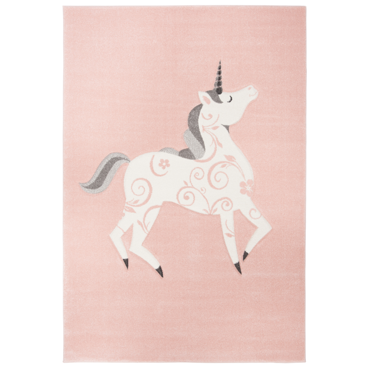SAFAVIEH Carousel Kids Collection CRK163P Pink/Ivory Rug - 5'-3 X 7'-6