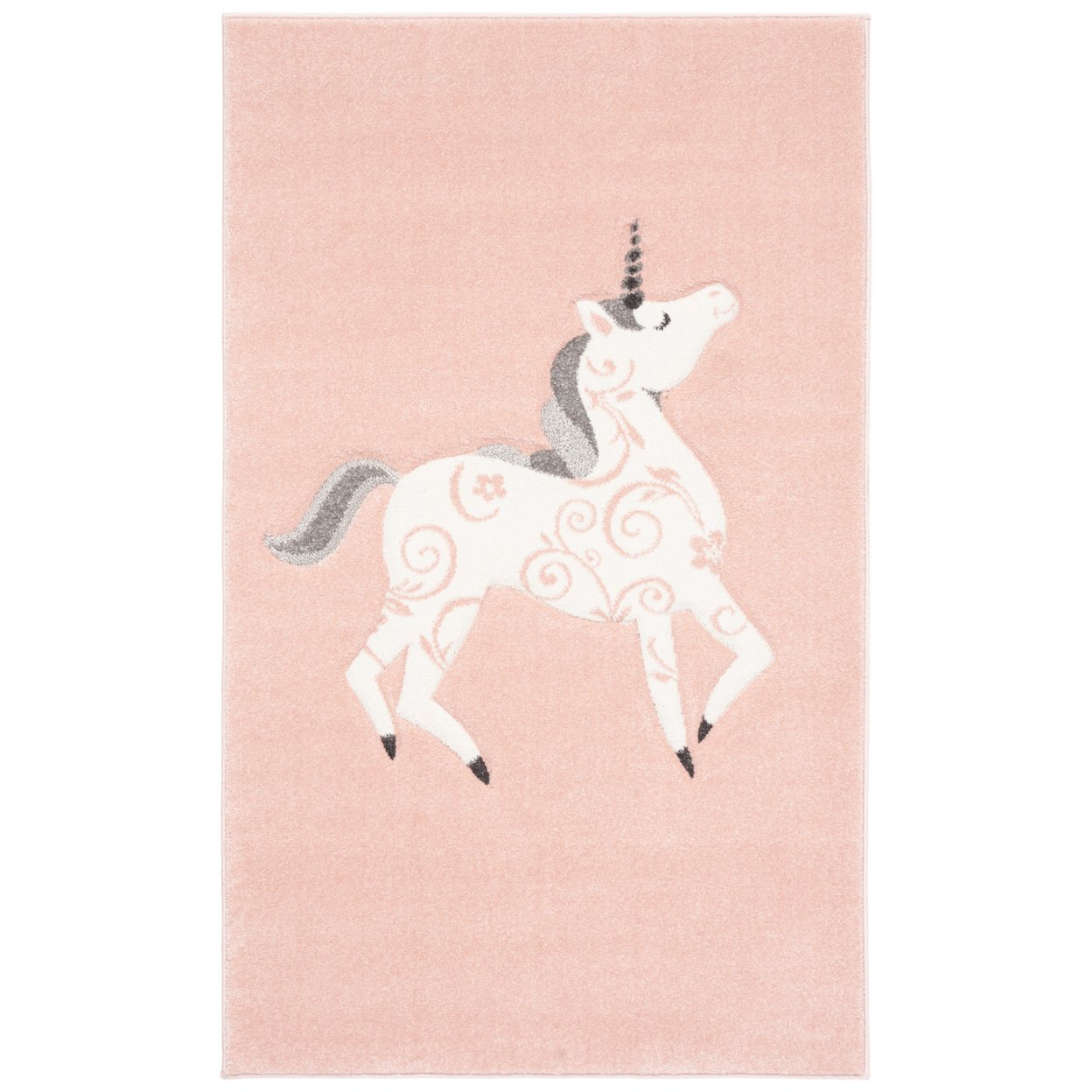 SAFAVIEH Carousel Kids Collection CRK163P Pink/Ivory Rug - 3'-3 X 5'-3