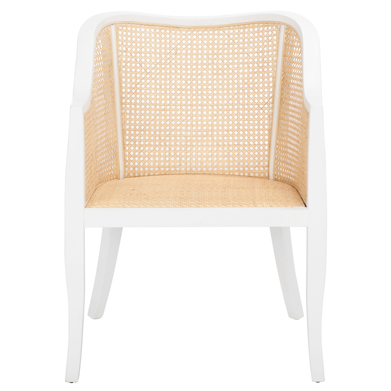 SAFAVIEH Maika Dining Chair White / Natural
