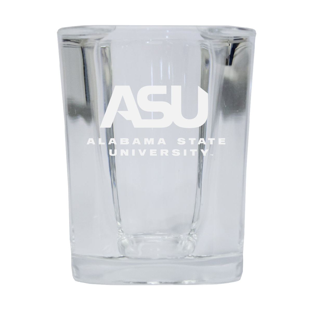 Alabama State University Etched Square Shot Glass