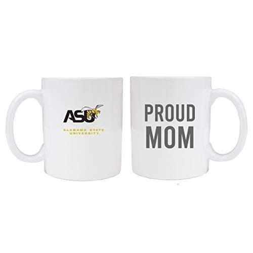 Alabama State University Proud Mom Ceramic Coffee Mug - White