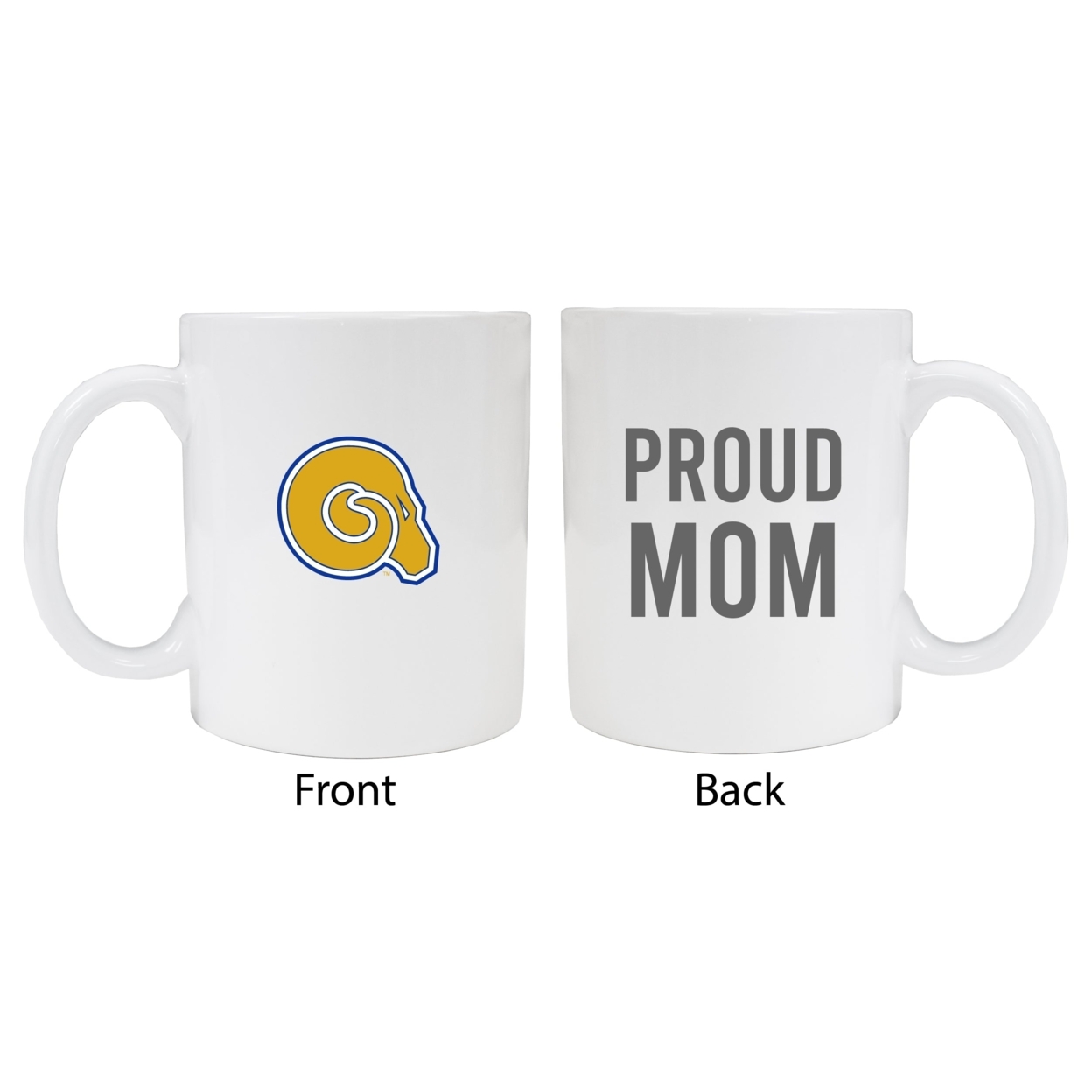 Albany State University Proud Mom Ceramic Coffee Mug - White
