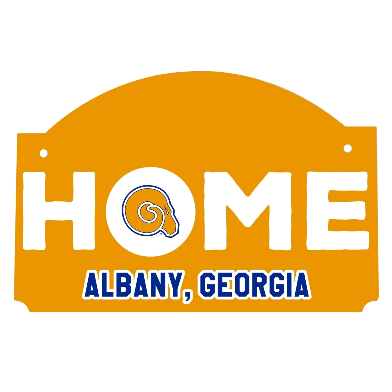 Albany State University Wood Sign With String