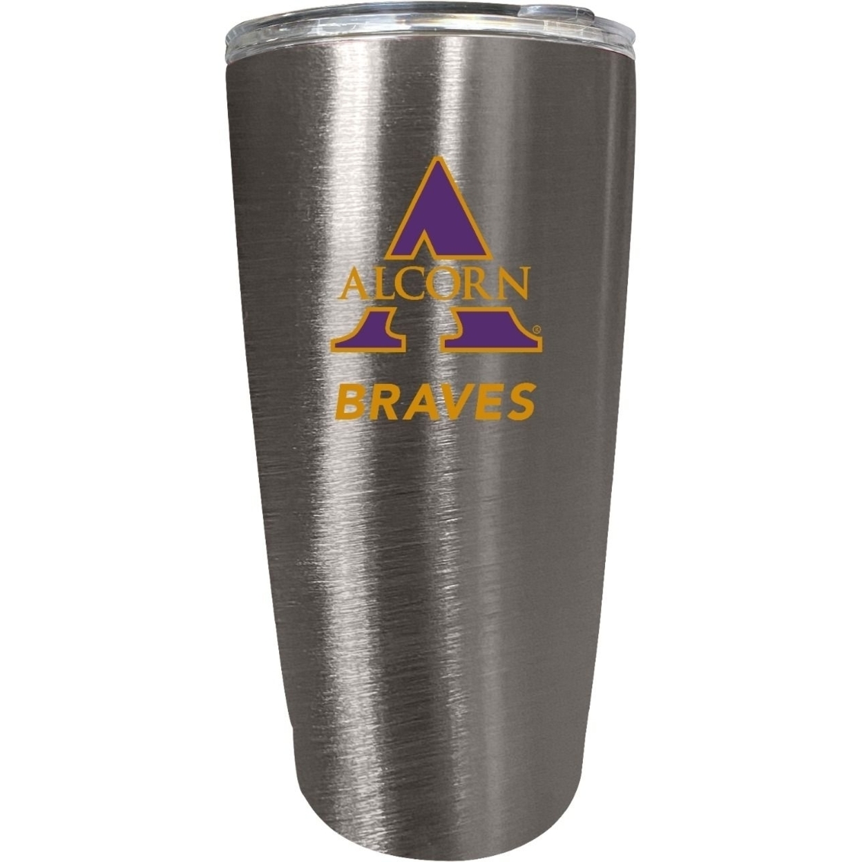 Alcorn State Braves 16 Oz Insulated Stainless Steel Tumbler Colorless