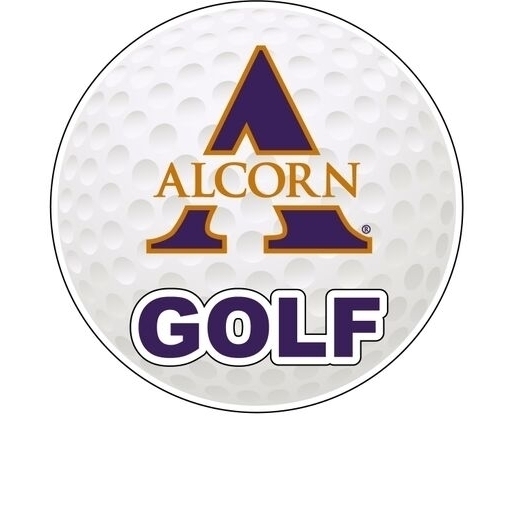 Alcorn State Braves 4-Inch Round Golf Ball Vinyl Decal Sticker
