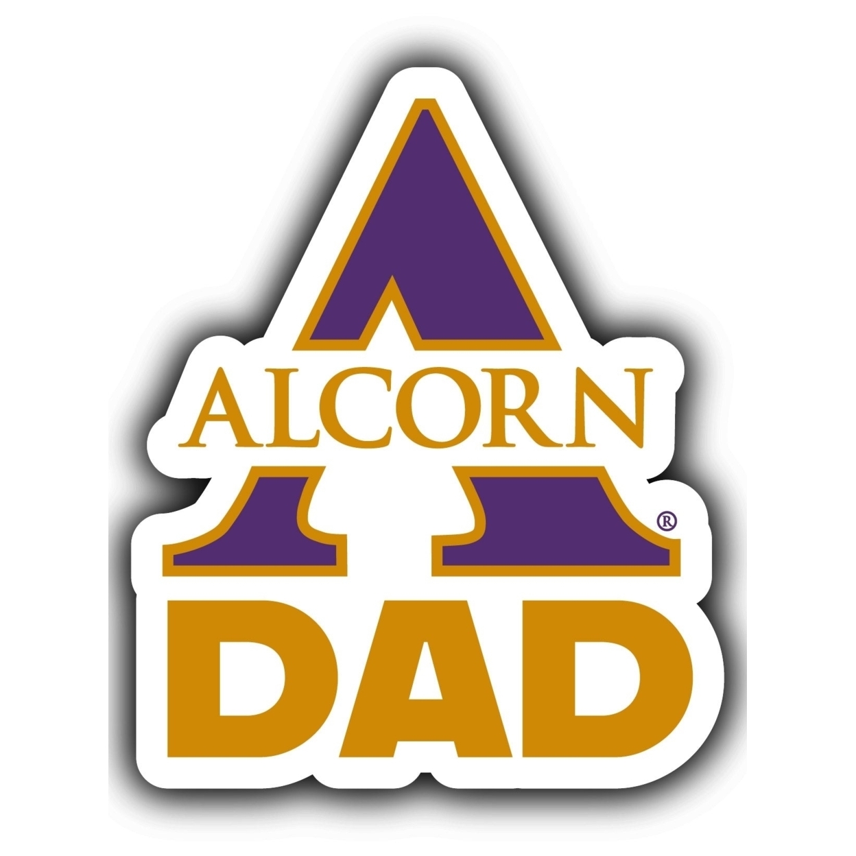 Alcorn State Braves 4-Inch Proud Dad Die Cut Decal