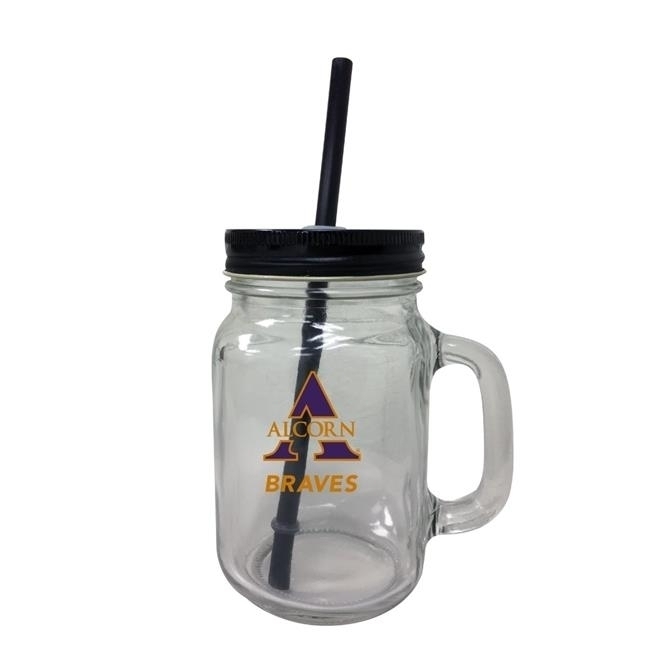 Alcorn State Braves Mason Jar Glass