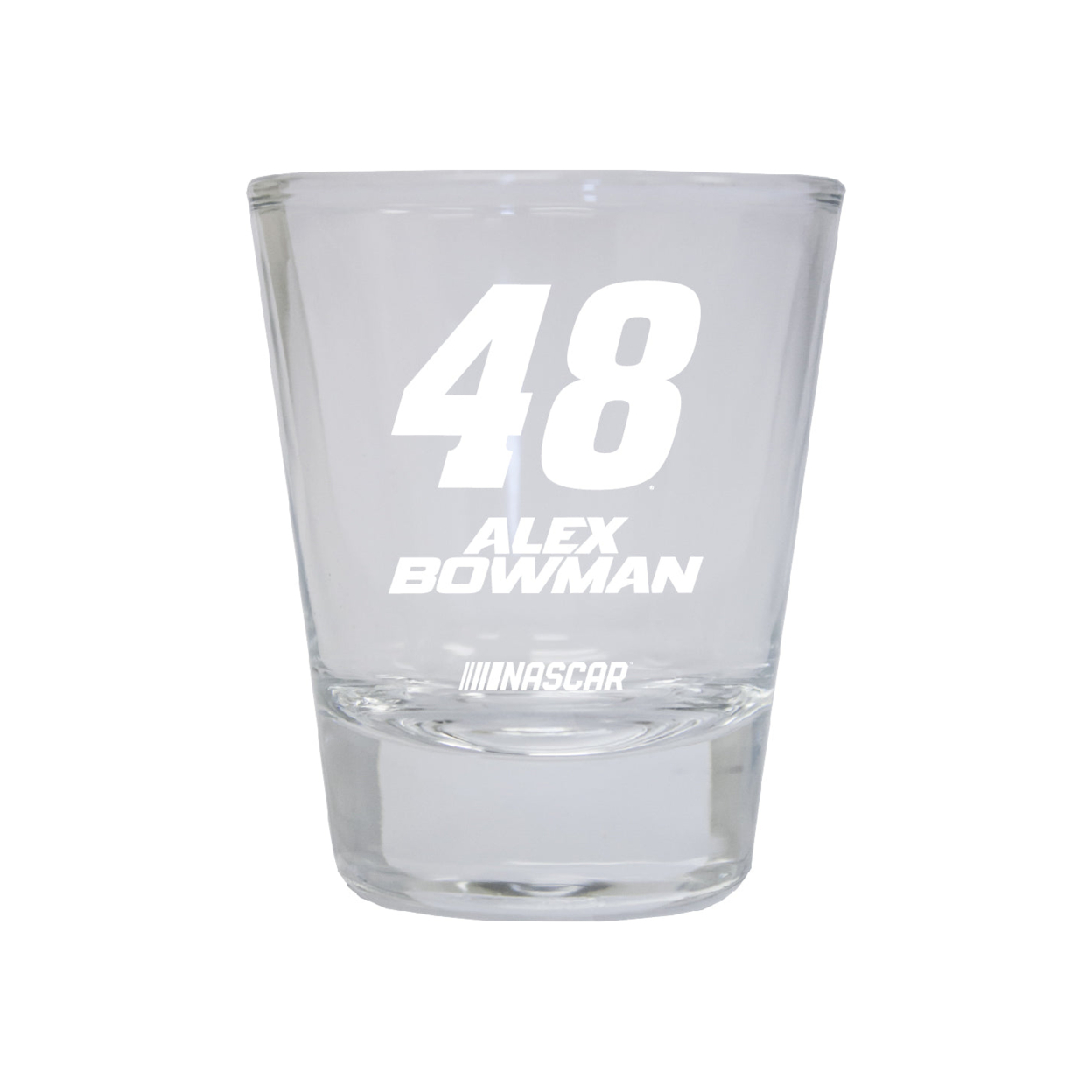 Alex Bowman #48 Nascar Etched Round Shot Glass New For 2022