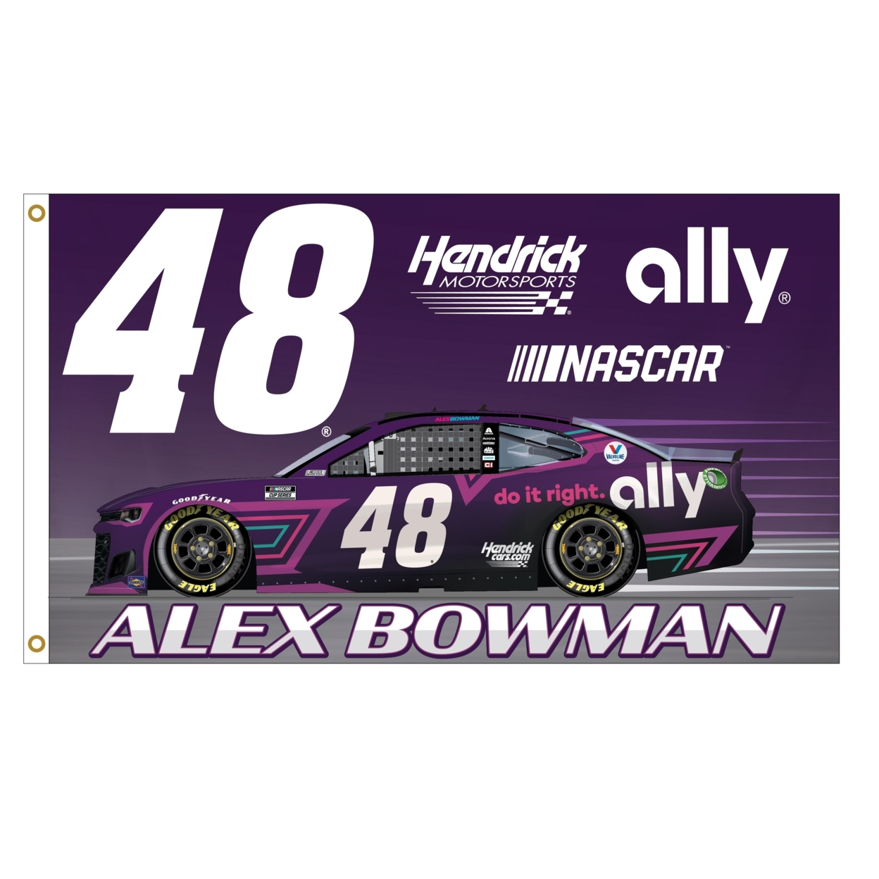 Alex Bowman #48 NASCAR Cup Series 3x5 Flag New For 2021