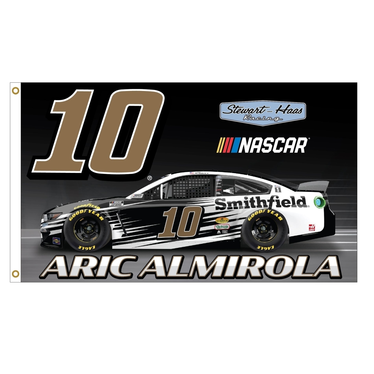 Aric Almirola #10 NASCAR Cup Series 3x5 Flag New For 2021