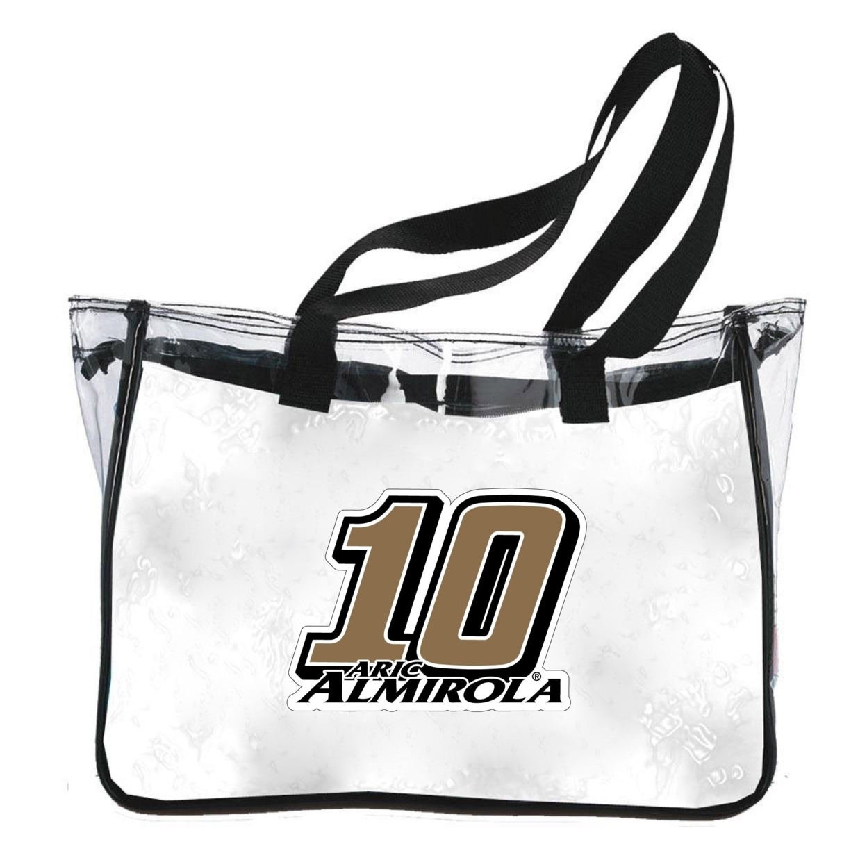 Aric Almirola #10 Plastic Clear Tote Bag