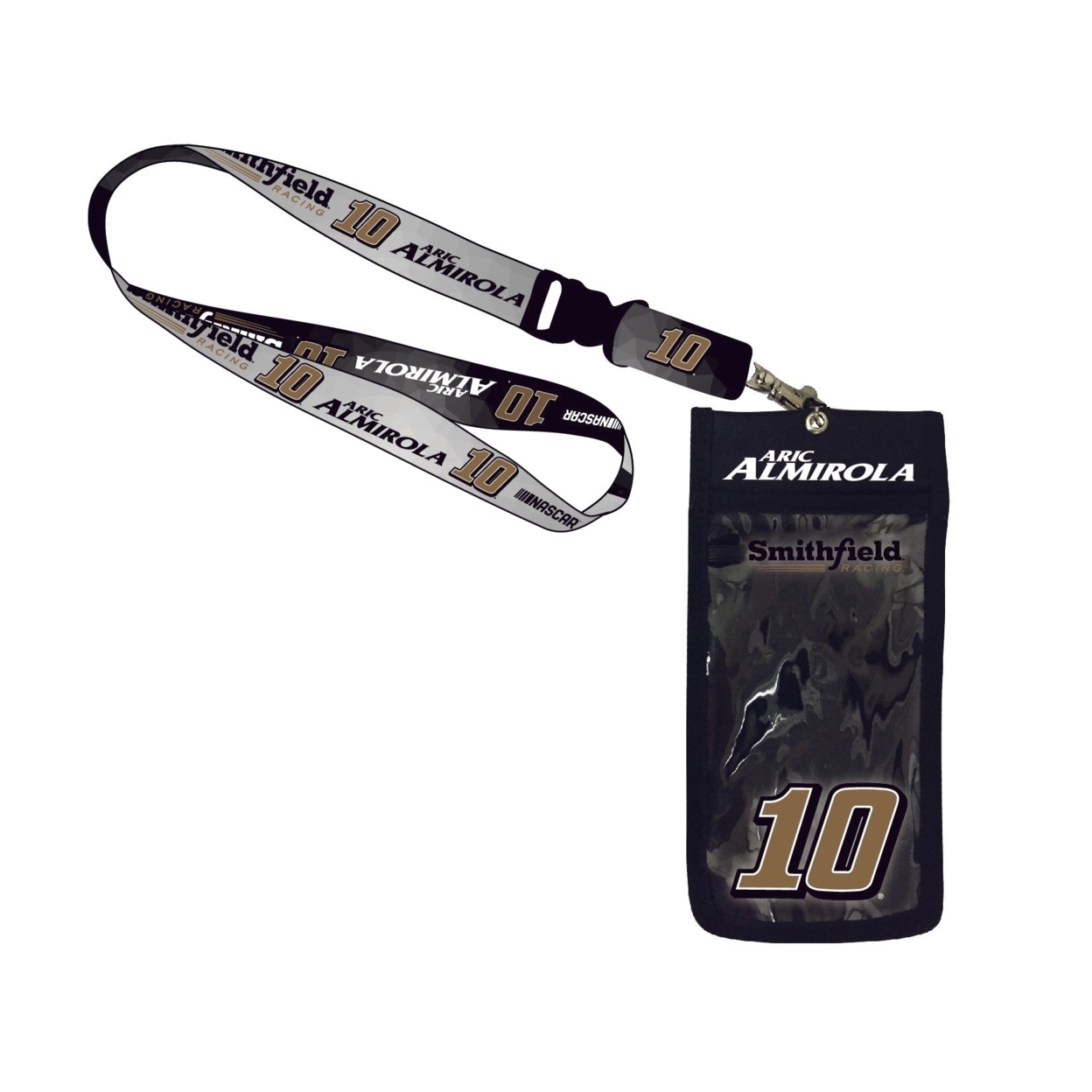 Aric Almirola #10 Racing Nascar Deluxe Credential Holder W/Lanyard New For 2020