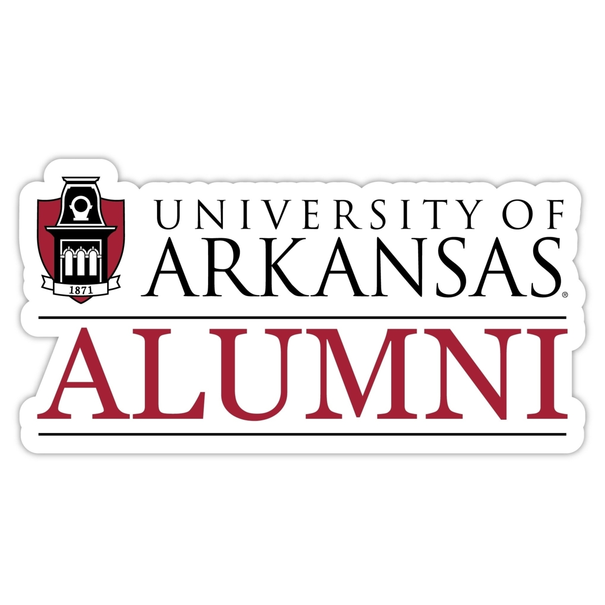 Arkansas Razorbacks Alumni 4 Sticker